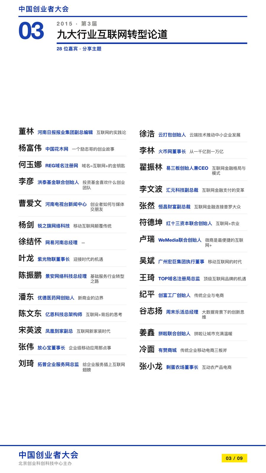 第三届中国创业者大会（2015）档案图